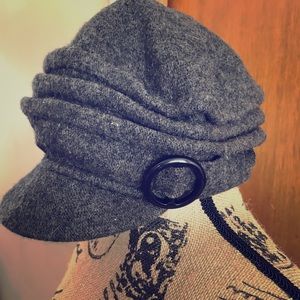 MGXX Grey Wool Blend Winter Hat One Size OSFA
